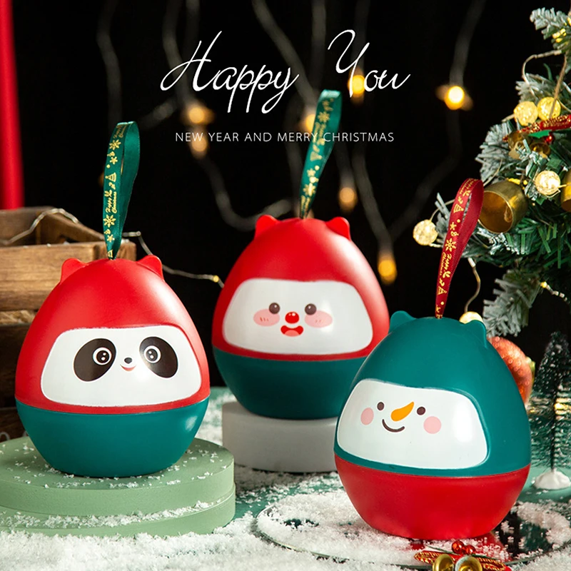 New Christmas Box Christmas Eve Fruit Gift Box Christmas Gift Packaging Snowman Candy Packaging Box Panda Piggy Bank