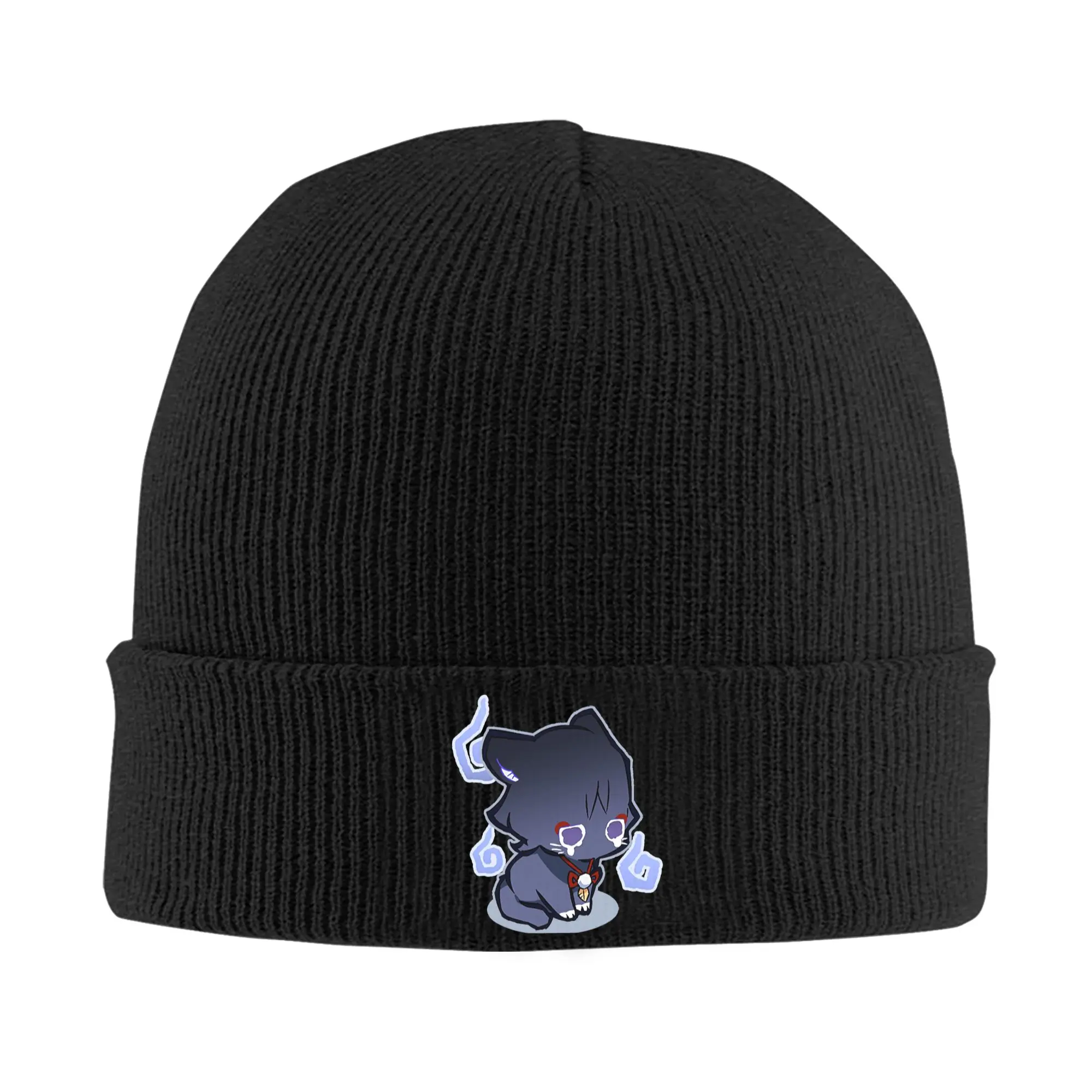 Wanderer  Scaramouche  Genshin Impact Knitted Hat  Vintage Caps Unisex Adult Gym Beanie Hats Winter Design Warm Bonnet Hats
