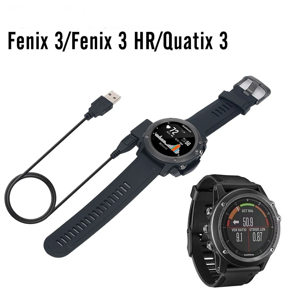 

USB Charging For Garmin Fenix 3 HR Cradle Dock Data Cable Charger Clip Holder For Garmin Fenix 3 Quatix 3 Sapphire Tactix Bravo