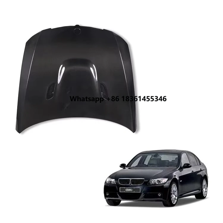

For E90 2005-2008 Engine Hoods 3 Series E90 Pre Tuning M3 Style Front Bonnet Carbon Fiber Engine Cover Hood