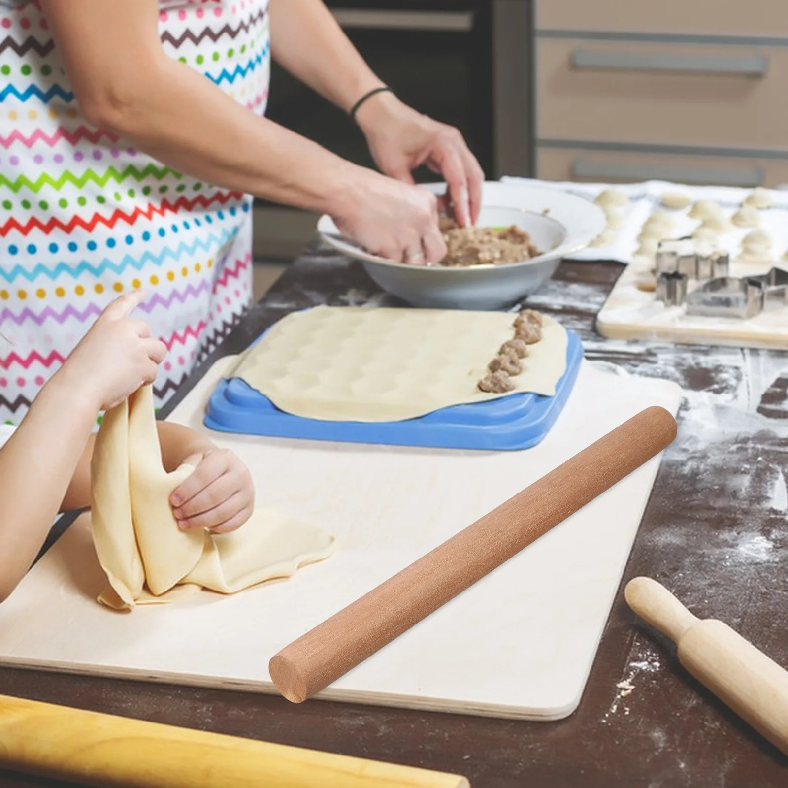 

Rolling Pin Baking French Essential Kitchen Tool Bread Italian Pasta Crust Roller Dough Cookie Pastry Decorative Pizza
