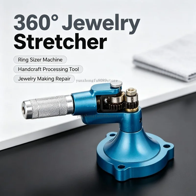 360° Jewelry Stretcher, Ring Sizer Processing Machine, Professional Handcraft Tool for Jewelry Making Repair and Resizing
