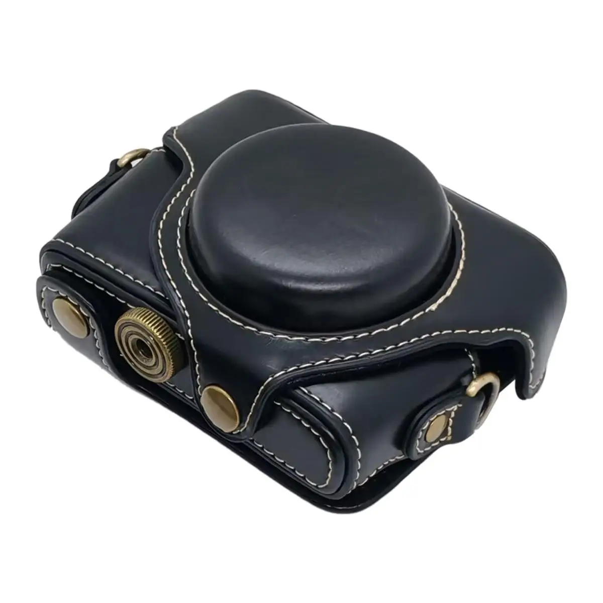 PULUZ Full Body Retro PU Leather Camera Bag Protective Case with Strap For Sony RX100 M7 / RX100 VII / DSC-RX100M7