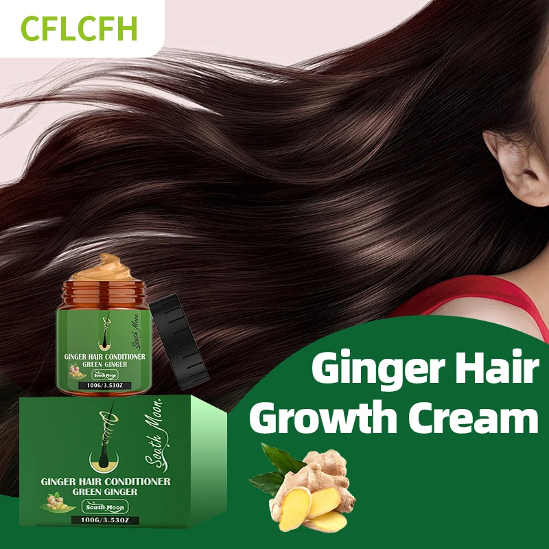 

Hair Growth Cream 100g For Men And Women Scalp Hair Regrowth Care Essential Oils Anti Hair Loss Treatment Products Ginger Spray