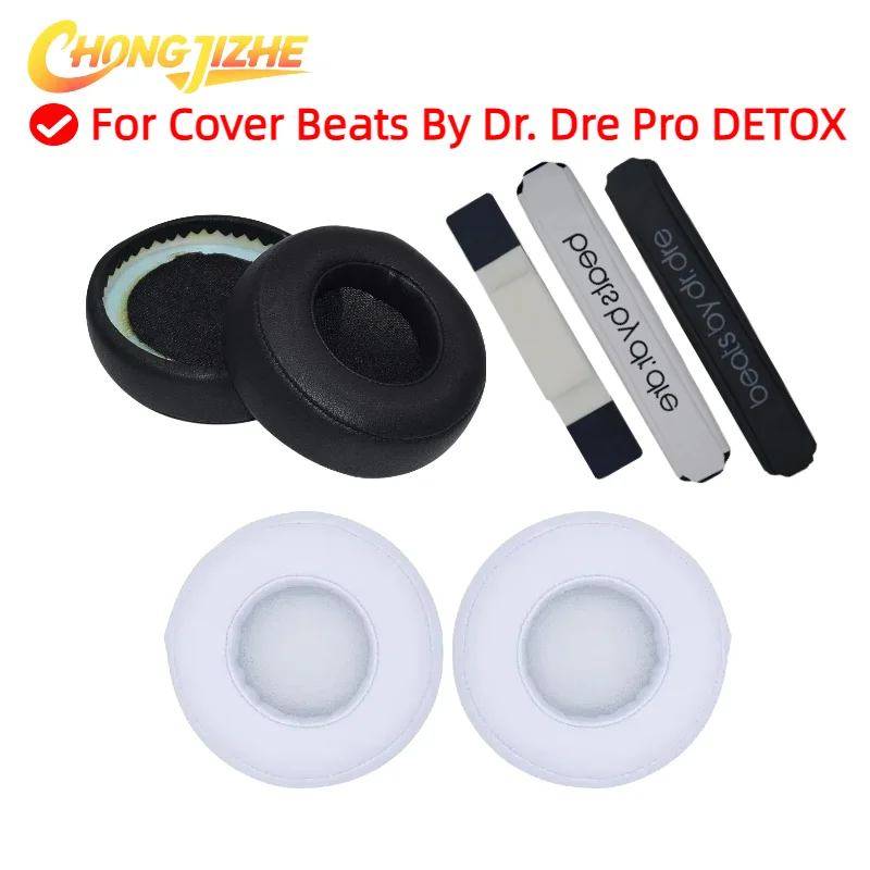

Replacement Headband Repair for Beats By Dr. Dre Pro DETOX Heaphones PU and Soft Memory Foam Top Headband and Ear Pad