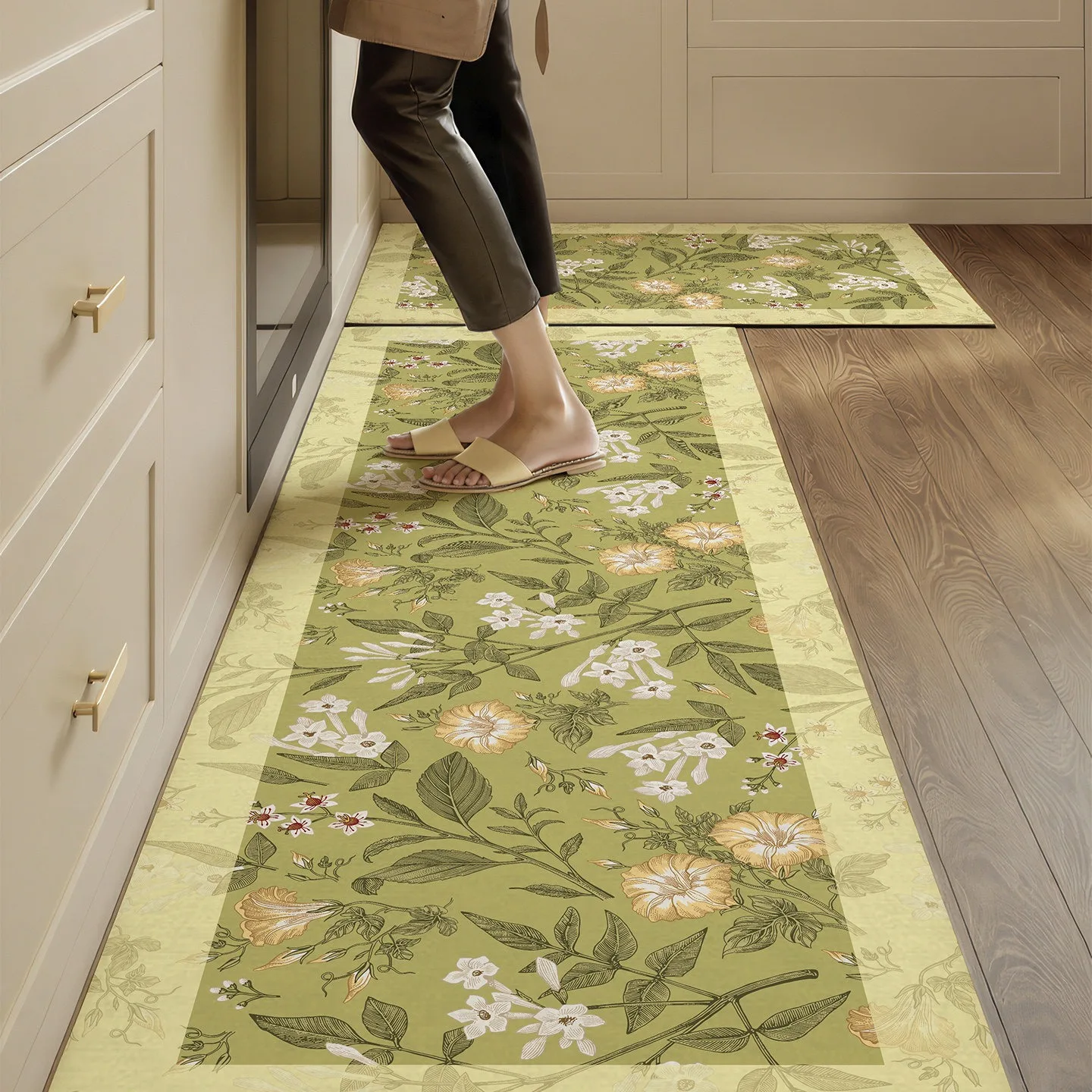 Floral Kitchen Mat Floor PVC L - огляд і ціна Commercial Kitchen Light