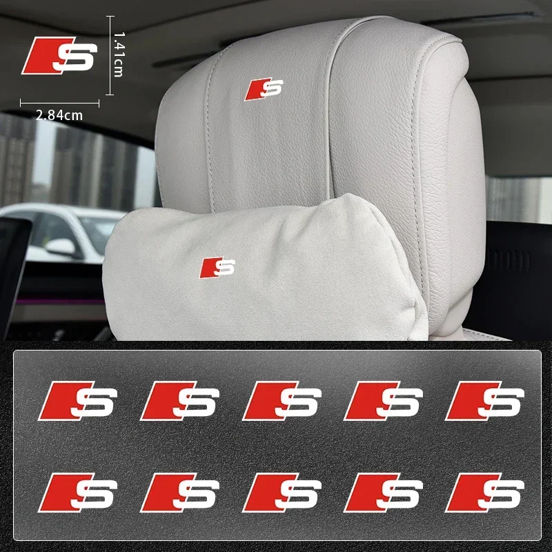 

3D наклейки для украшения интерьера автомобиля, значки, автостайлинг для Audi Sline A3 A4 B8 8P 8V B6 A5 A6 C7 Q5 B9 B7 C6 A1 Q7 Q3 Q5 RS TT