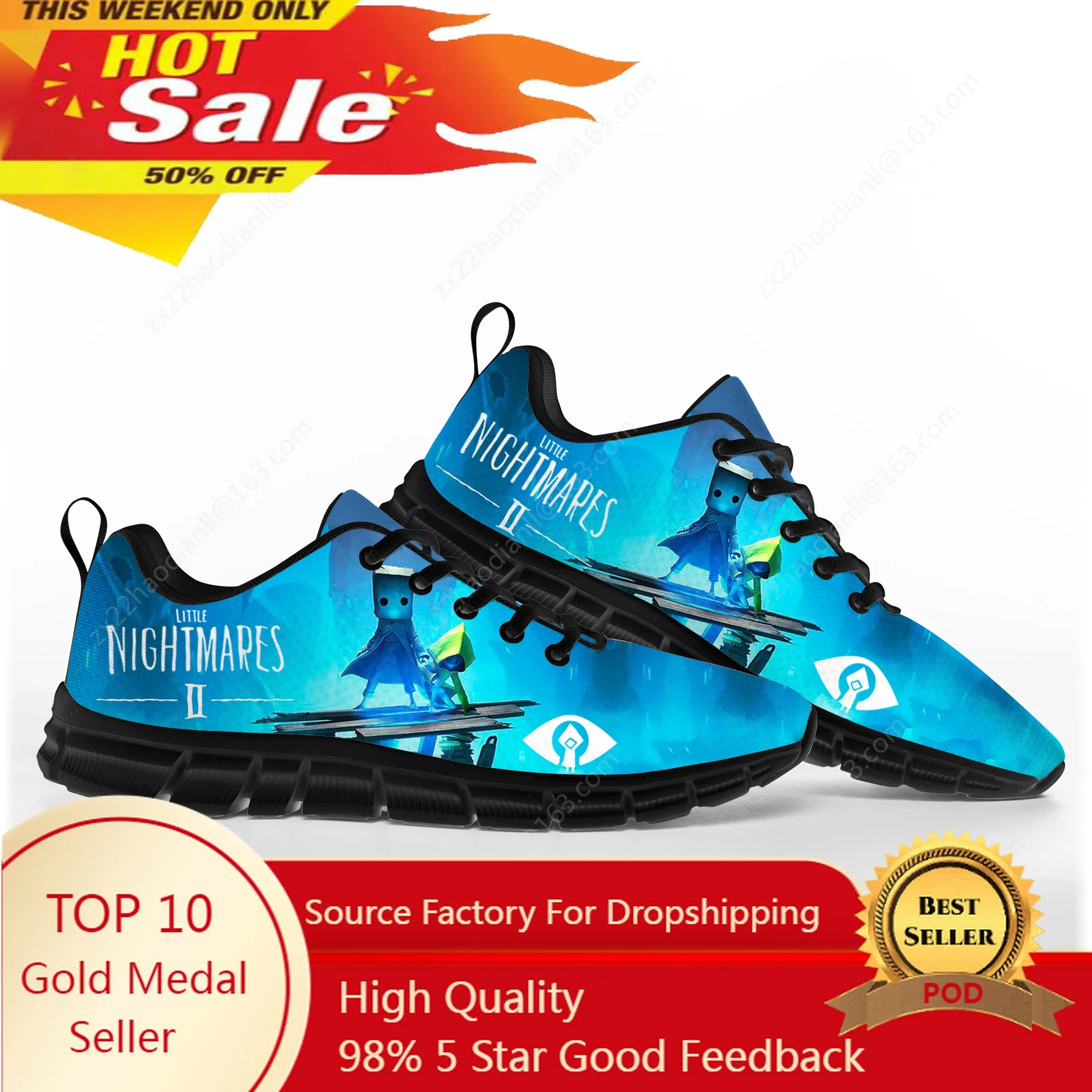 Game Little Nightmares Cartoon Movie Sports Shoes Mens Womens Teenager Kids Children Sneakers Custom High Quality Couple Shoe