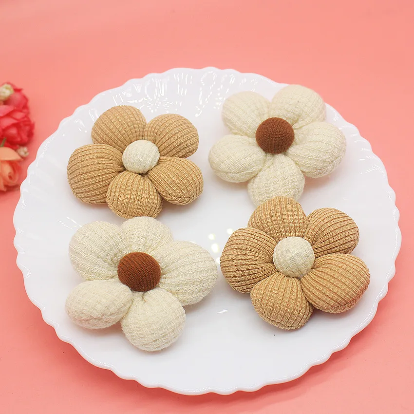 Flower Appliques for DIY Hat Clothes, Sewing Patches, Handmade Headwear, Hair Clips Accessories, 6cm, 10Pcs