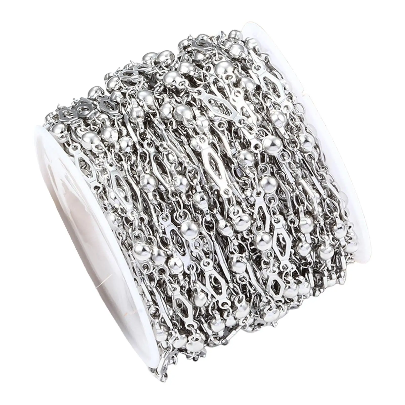 

Ball Beaded Chain Roll Versatile Cable Link Chain for Jewelry Making Accessories DIY Handcrafts Choker Bracelet