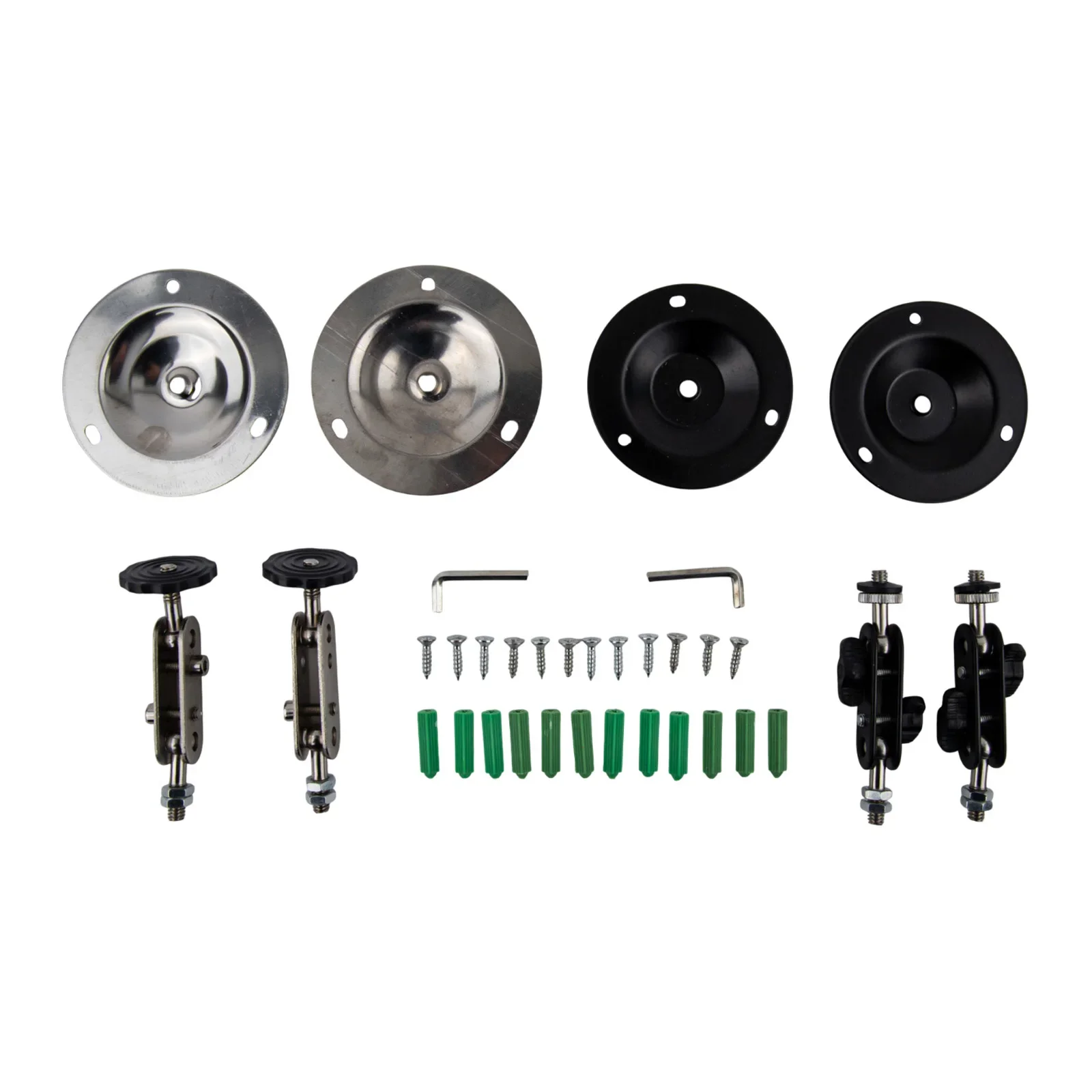 Black Adjustable Mount Camera Holder Pack 360 Degree Rotational Flexibility Flexible Installation Options For Indoor Cameras