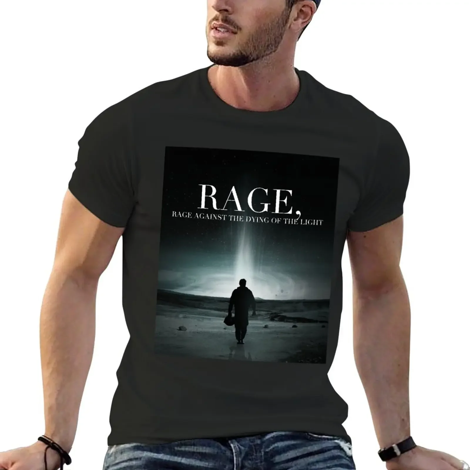 Interstellar - Rage Against the Dying of the Light T-Shirt Short sleeve tee hippie clothes mens clothing