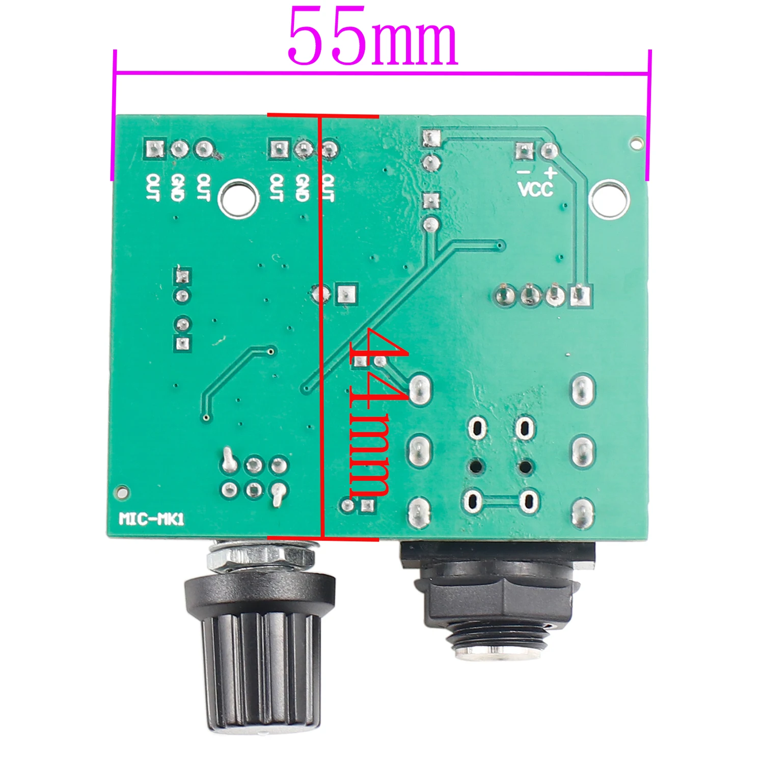 GHXAMP 6.5mm Dynamic Microphone Capacitor amplifier Preamplifier Mic Pickup Small Signal Amplification Circuit Module DC5V-12V