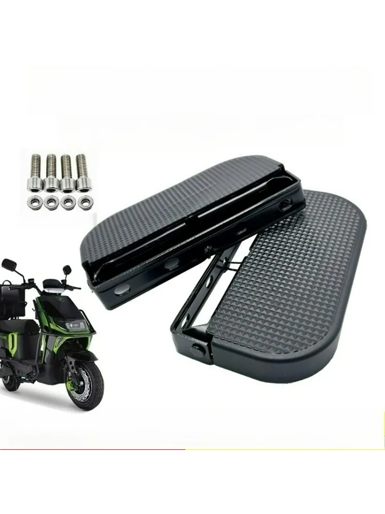 AliExpress NONE Electric Bike Front Pedals Iron Foot Pegs for Electric Bike Accessories Folding Step Stool Road Bike Footrest Accessory Foldable