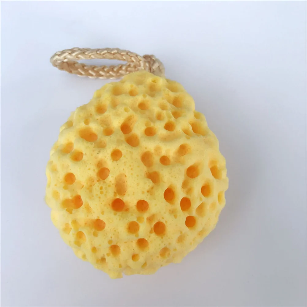 3Pcs Children Bath Sponge Fruit Shape Soft Shower Sponges Exfoliating Massage Body Scrubbers for Tender Skin Bath Sponge