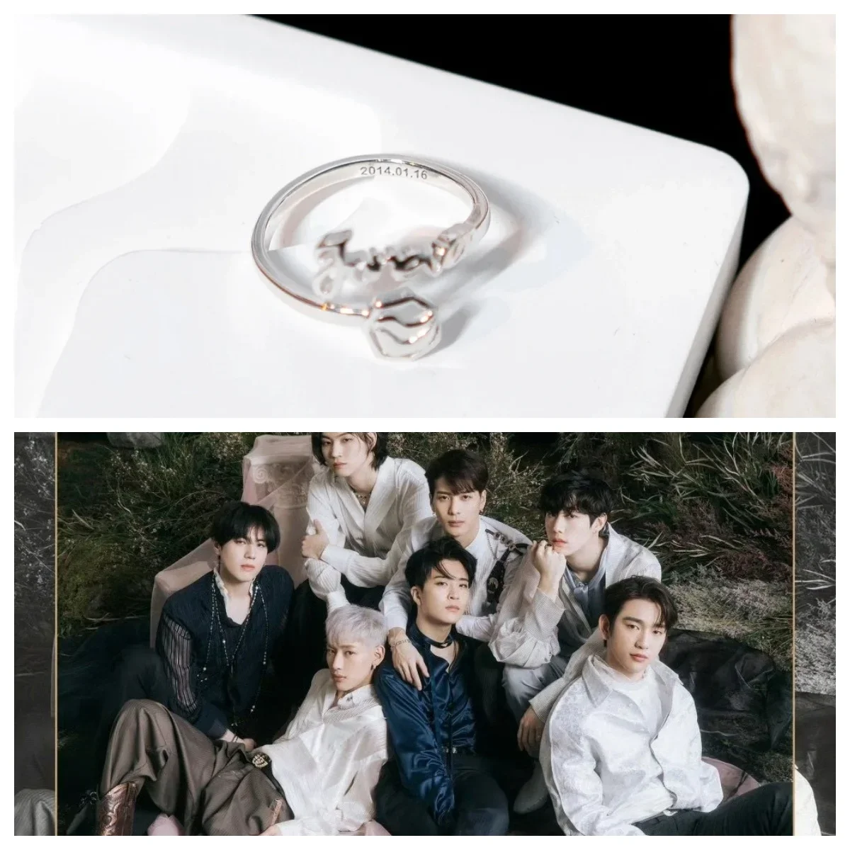 Kpop Idol GOT7 Jackson Mark BamBam JB YoungJae YuGyeom Same Ring Can Be Opened To Adjust The Decoration I GOT7 Exclusive