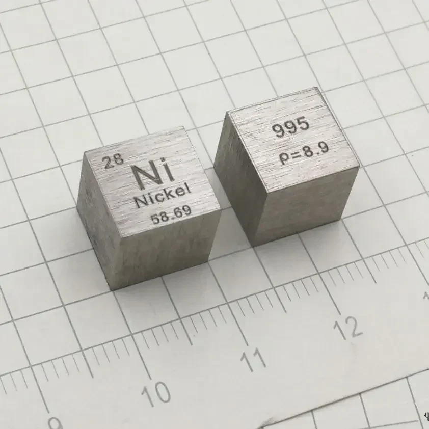 Nickel 10mm Density Cube for Periodic Table Collection