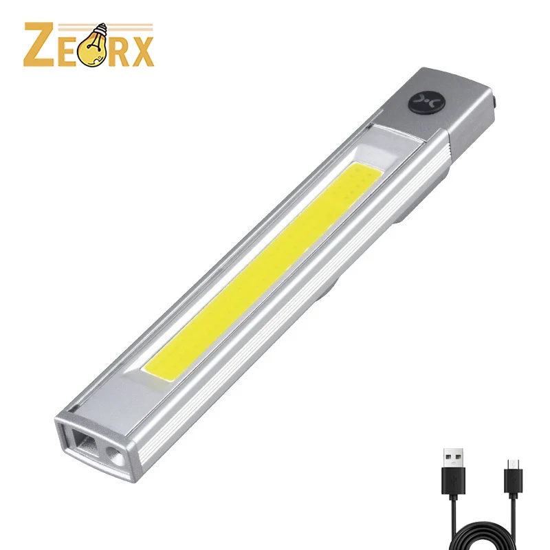 

Magnetic LED Work Light, Rechargeable Flashlight 6 Modes Portable Flat Flashlight with Clip, lPX4 Waterproof for Camping, Hiking