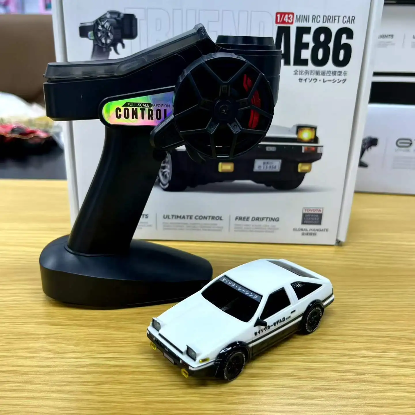In Stock 1:43 Ae86 Alloy Remote Control Racing Car 4wd Rc Drift Car  Toy Car 2.4g Remote Control Car Festival Gifts