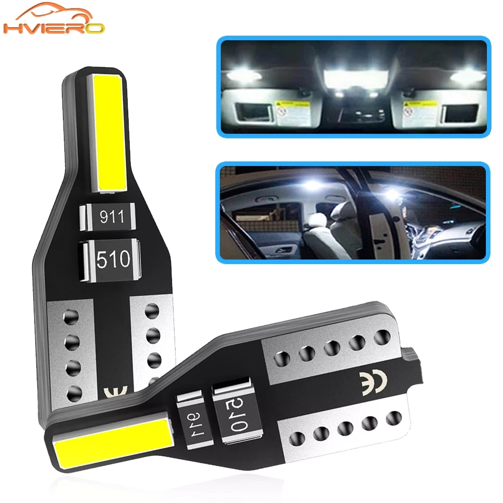 

1pcs T10 W5W 194 7020 2smd Car Interior Dome Reading Led Lamp White License Plate Light Auto Brake Trunk Door Clearance Bulb 12V
