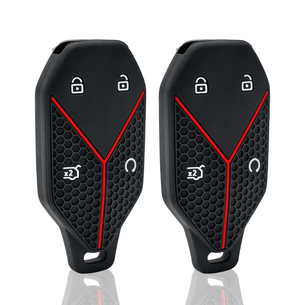 Silicone Car Key Case for BYD Formula Leopard SUPER Ultra 8 Titanium Fang Cheng Bao Keychain Cover Shell Holder Fob Accessories