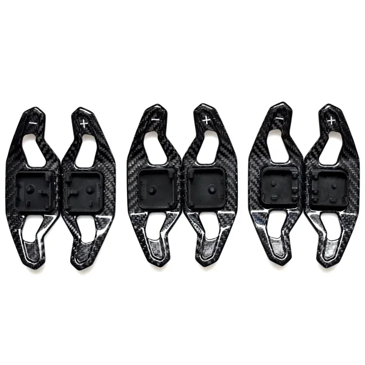 Nouveau Style de remplacement de volant intérieur en Fiber de carbone noir Extension de manette de vitesse pour 2013-2017