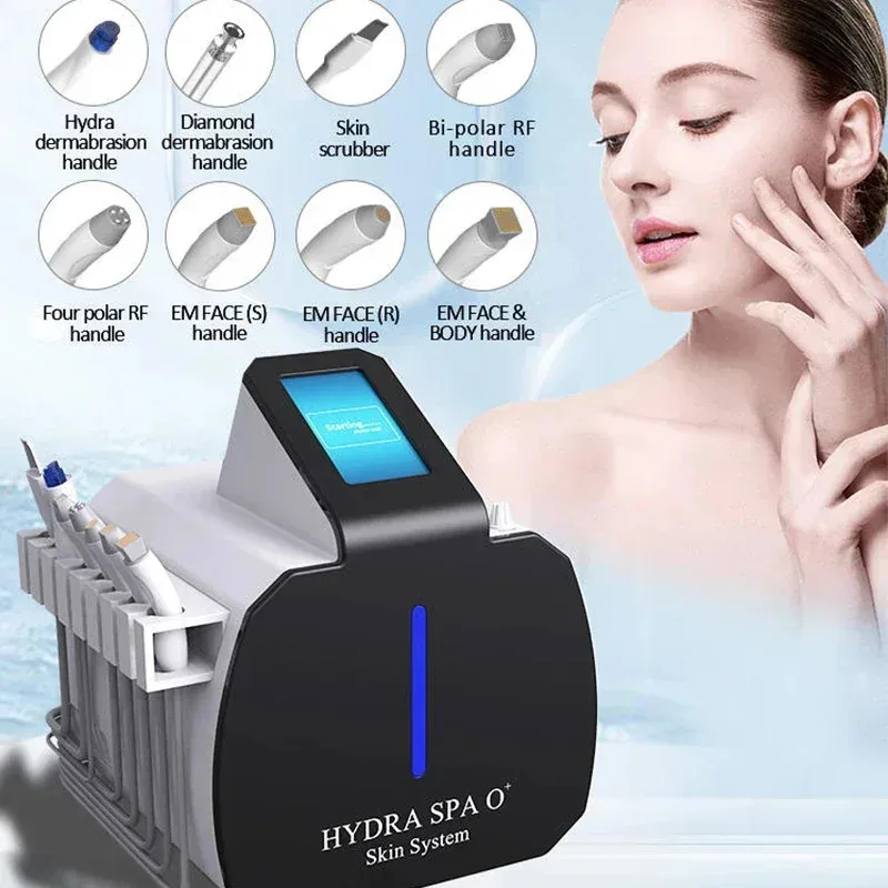 8-in-1 Dermabrasion Jet Peeling Face Care Lifting Machine Polar MF Radio Frequency Skim Care Latest Model