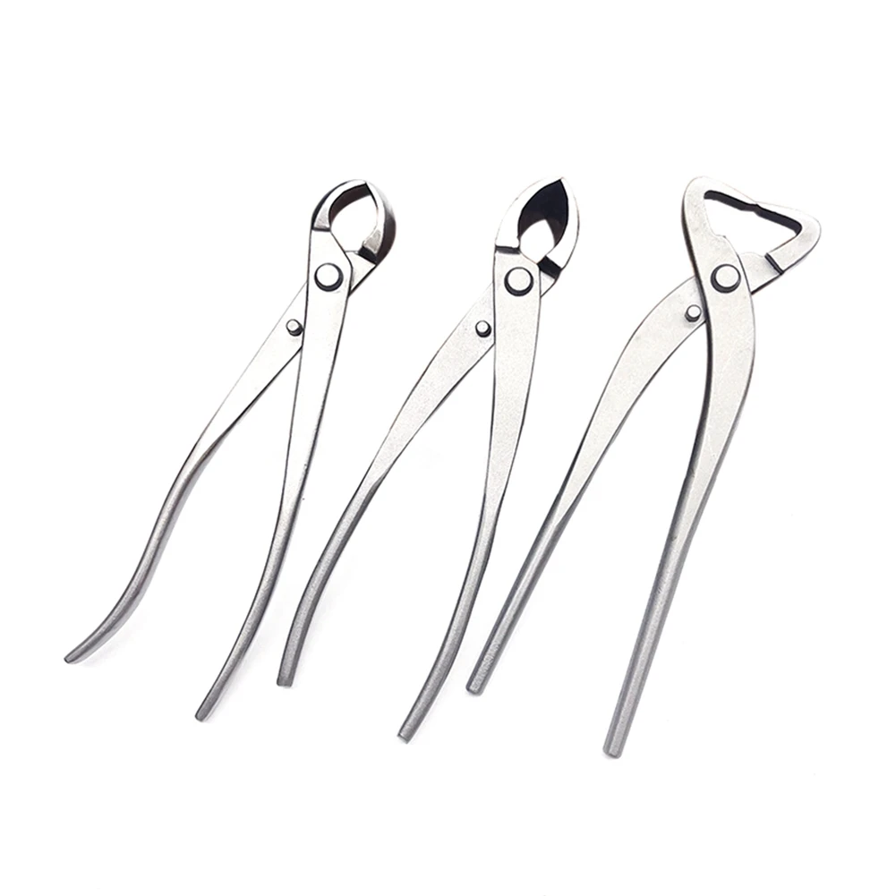 

A71Z 1 Set Bonsai Modeling Tools Round Mouth Scissors + Bevel Scissors + Branching Shears Gardening Ball Knot Scissors