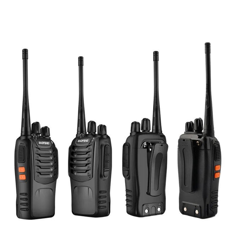 Walkie Talkie Dual Bands Portable Long Range UHF 400-470MHz Ham Two Way Radio Anti-interference BF-888S Anti-frequency Crossover
