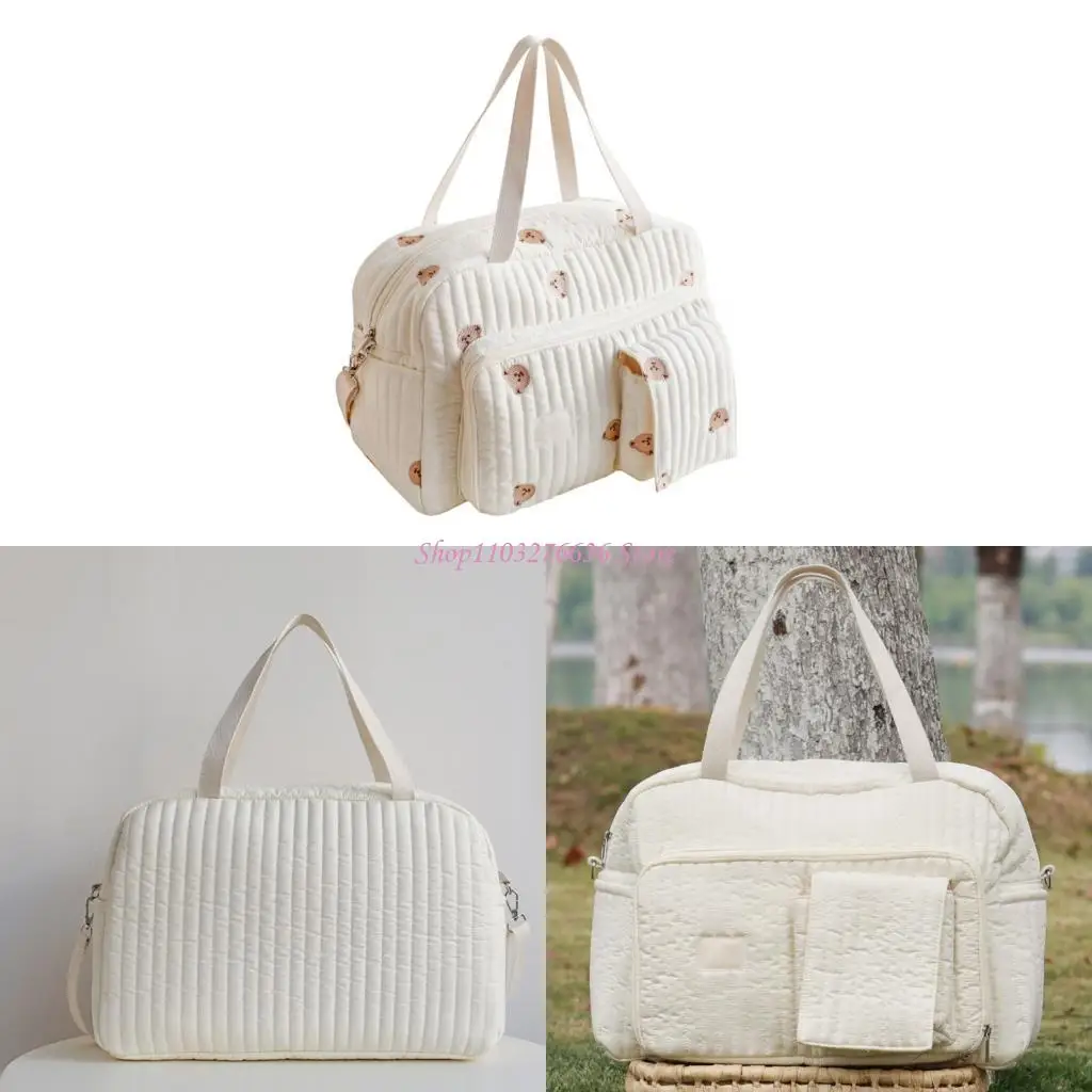 

R6FD Large Capacity Mom Bag for Easy Storage Baby Bottles and Diapers Newborns Essential Product Organiser Case