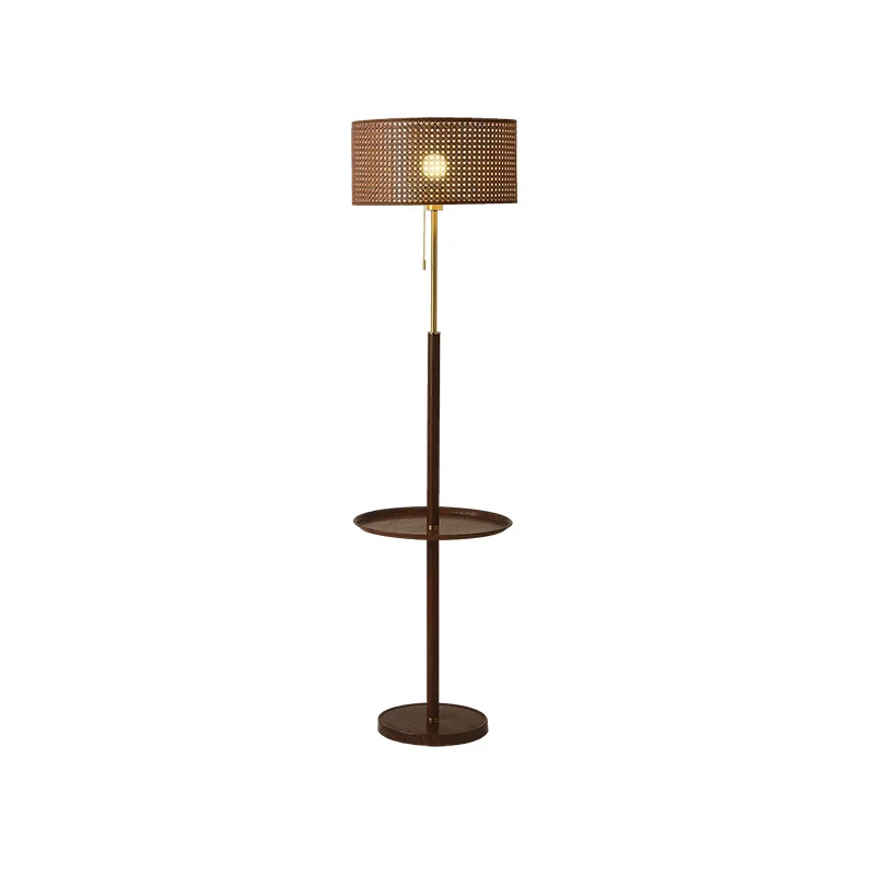 

Japanese-style rattan floor lamp, sofa bed and breakfast hotel bedroom vertical lamp