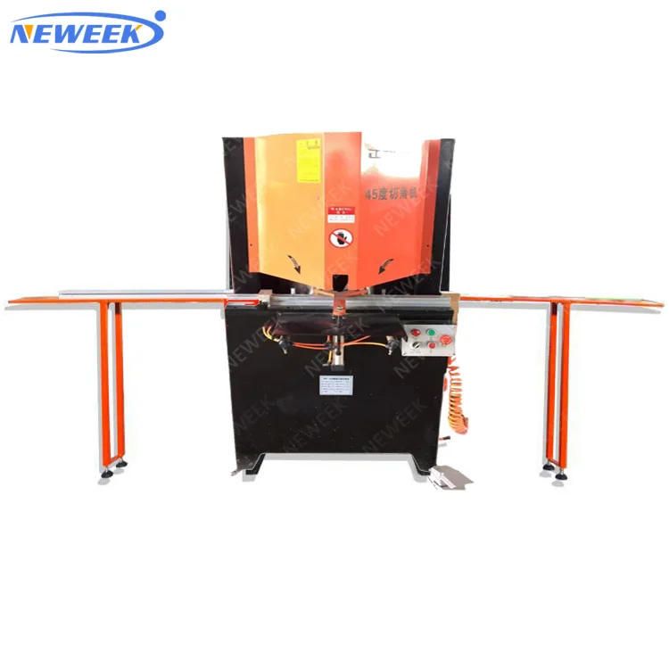 NEWEEK Korea Double Saw Blade Corner Protector 45 Degree Fiberglass Wood Picture Photo Frame Angle Cutting Saw Machine