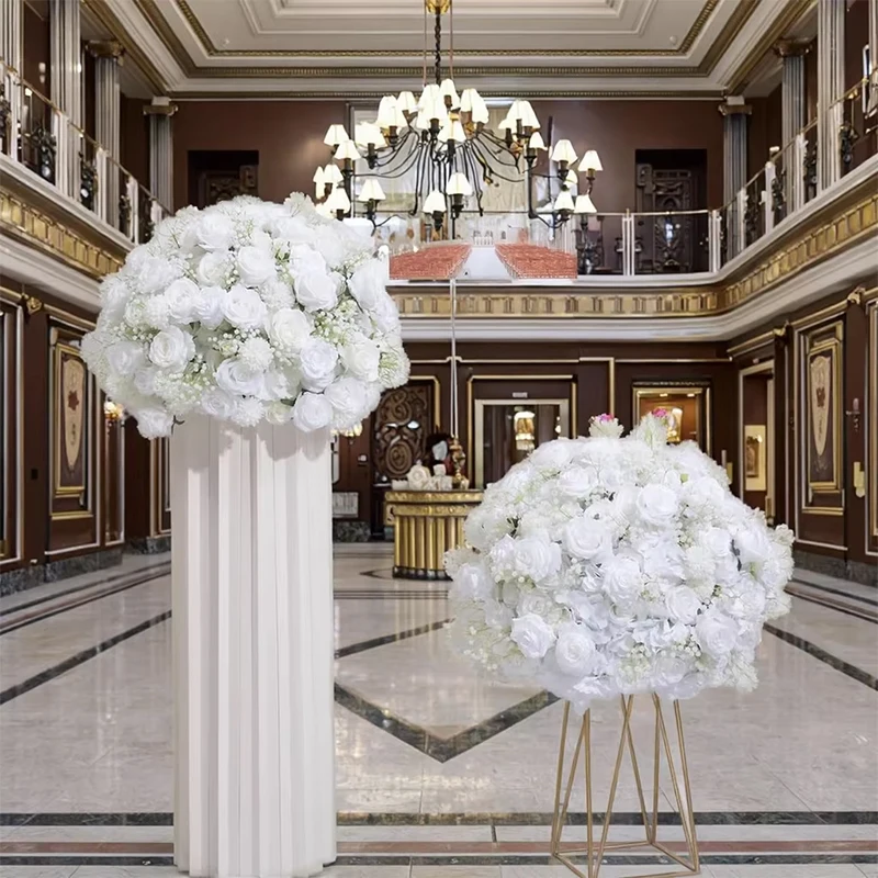 

60 Custom wedding props flower ball wedding road lead style simulated flower roman column engagement decoration scene flower art
