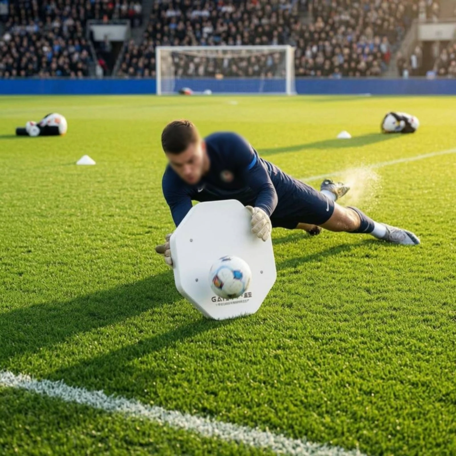 Handheld Soccer Rebound Board Wear-Resistant Goalkeeper Training Board Goalkeeper Rebound Rebound Panel Coated Steel