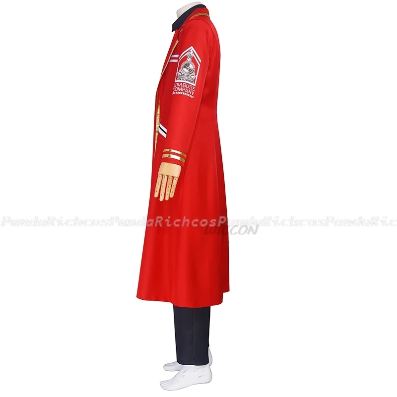 زي تنكري لألعاب شركة ليمبوس للرجال والنساء ، زي دانتي ، معطف طويل أحمر ، زي دان تي ، حفلة هالوين ، ملابس كرنفال