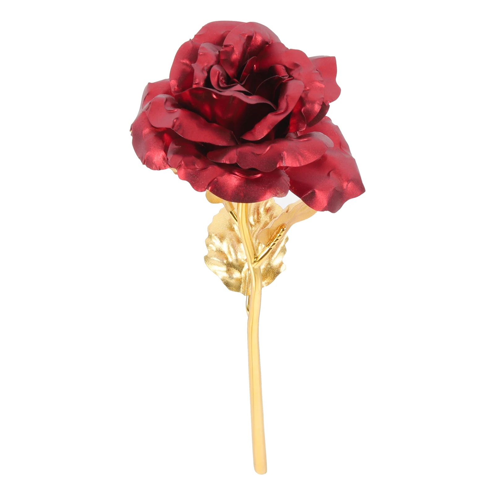 

24K Gold Foil Rose Artificial Flower Home Decor Tabletop Plant Bright Color Lifelike DIY Craft Reusable Simulated Flower Decor