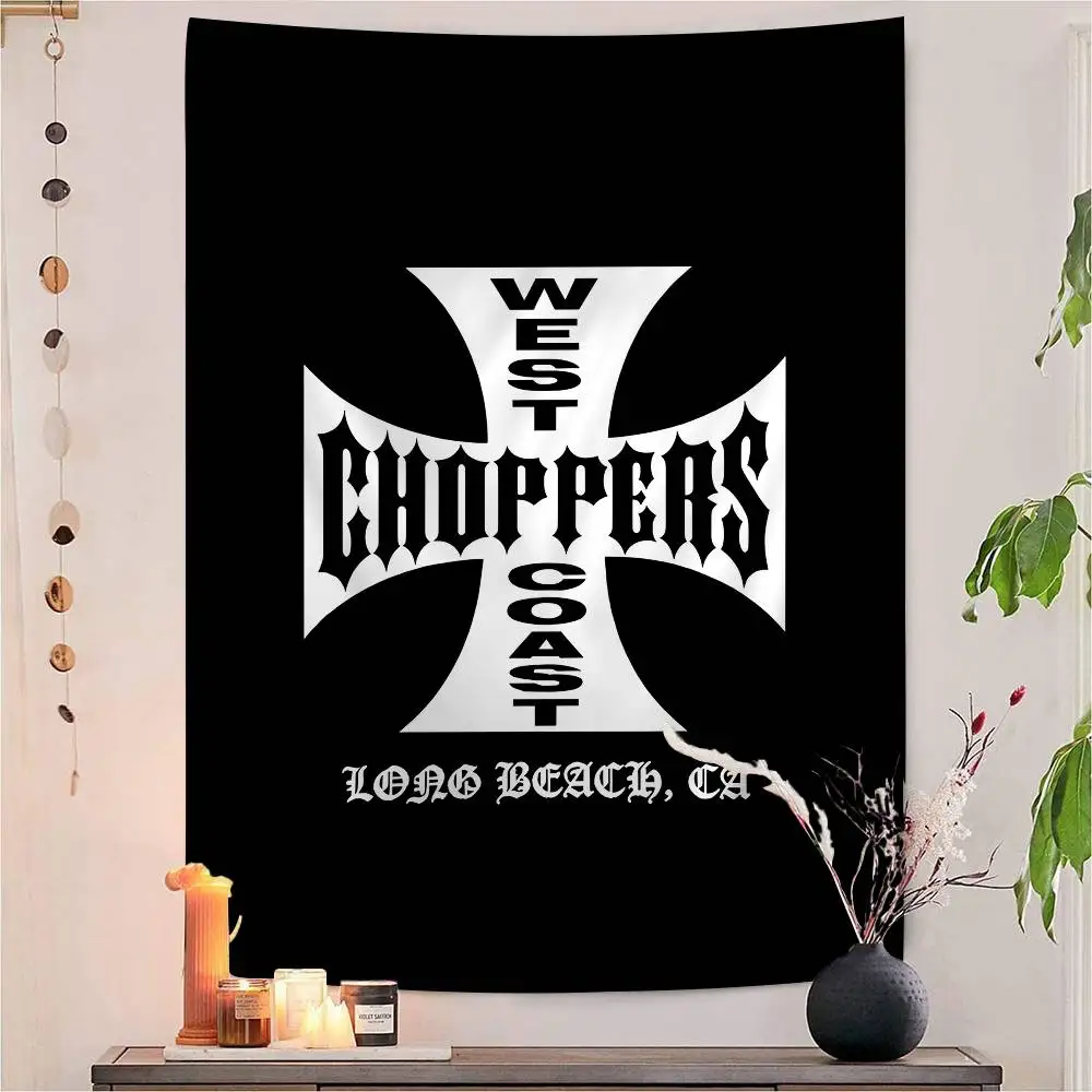 West C-Coast C-Choppers Hanging Bohemian Tapestry Bohemian Wall Tapestries Mandala Kawaii Room Decor