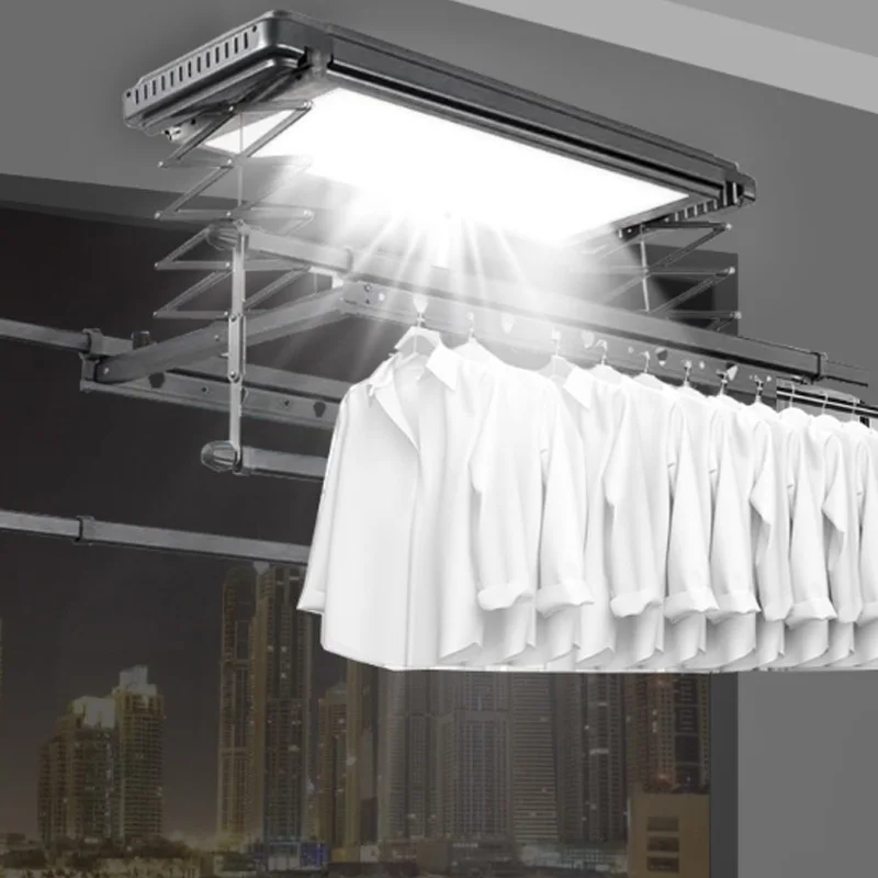 

Smart Electric Clothes Drying Rack With Built In Led Lights And Wind Drying Technology For Improved Clothes Care