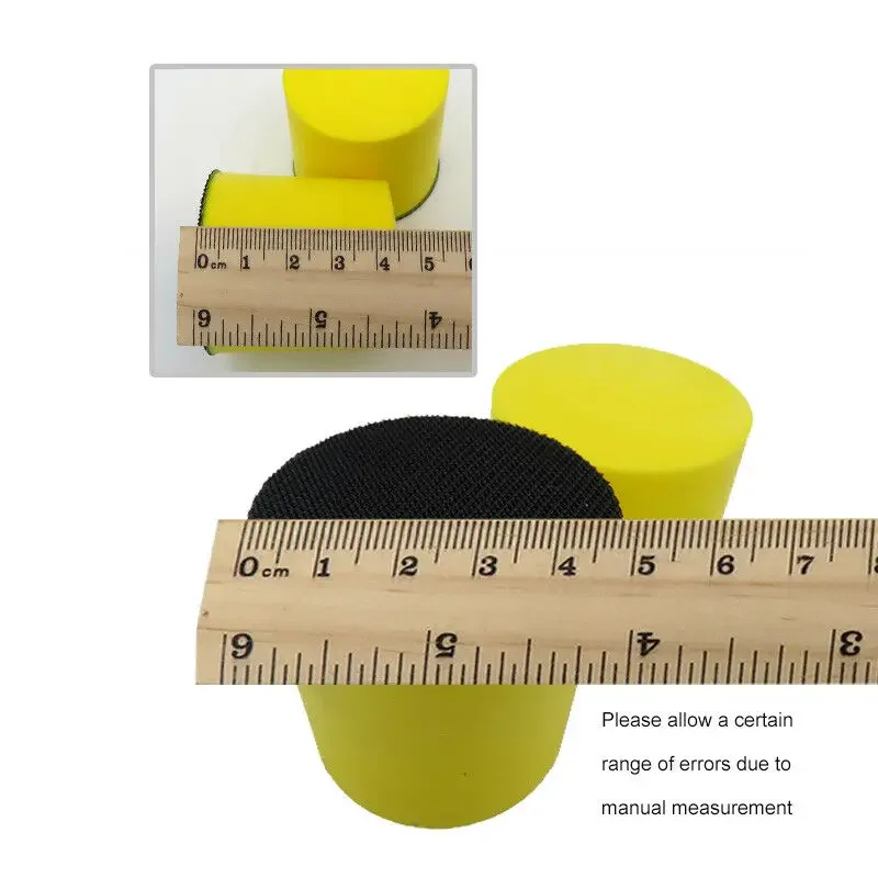 2 zoll Hand Schleif Block Polieren Pad Schleif Werkzeuge Haken Schleife Befestigung mit 50 stücke 2 "schleifpapier nass trocken