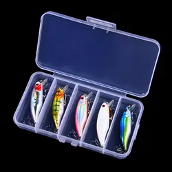  5Pcs/boxed Señuelos De Pesca Minnow Fishing Lures Kit 6Cm-4.3G Sinking Set of Wobblers Crankbait Swimbait Artificial Hard Bait