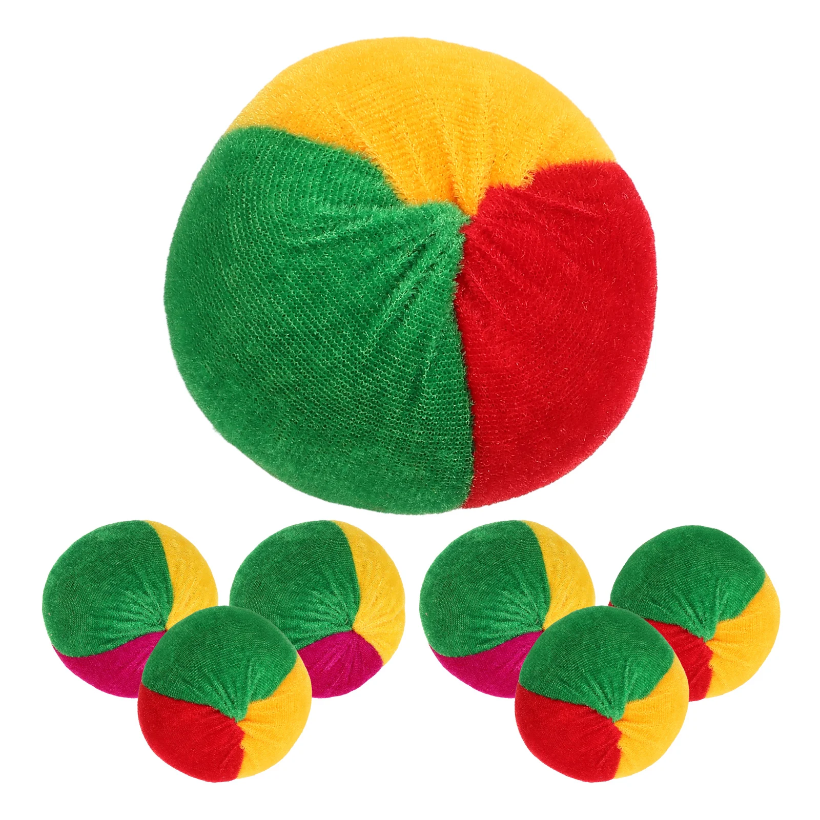 7 Pcs Sandbag Colorful Earthbags for Kids Toy Colored Sports Supplies Game Props Throwing Ball Toys