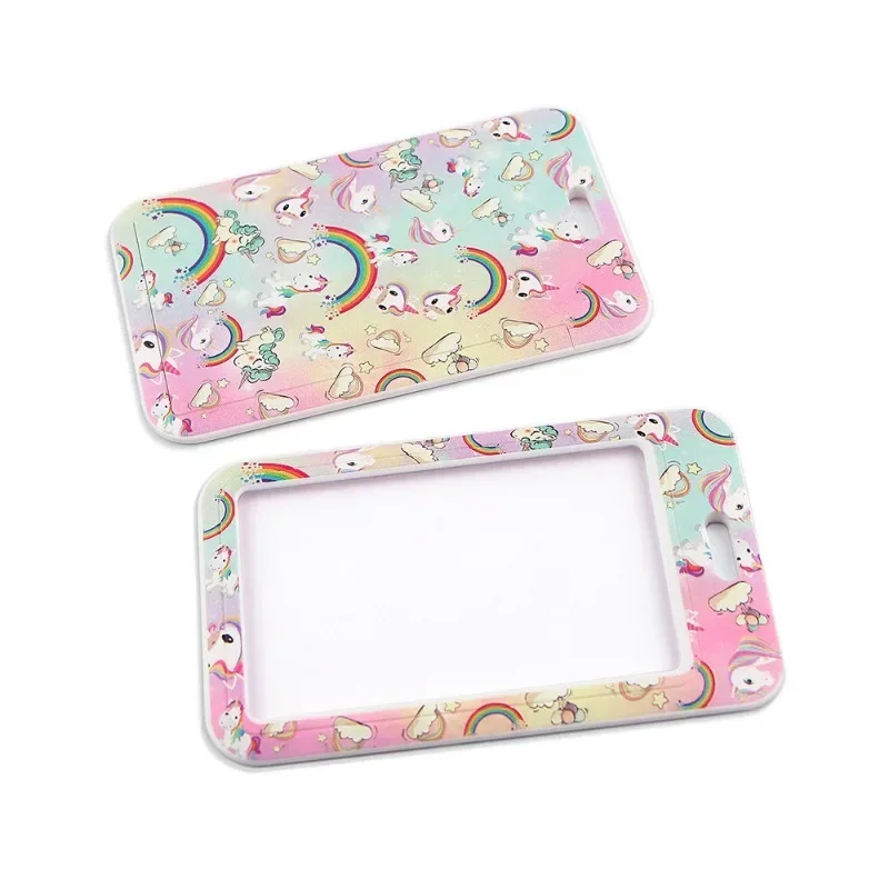 Interrupteur porte-cartes d'étudiant Kawaii Cartoon Rainbow Nairobi Orn, porte-cartes d'identité, porte-clés, lanière pour enfants, accessoires d'infirmière mignons