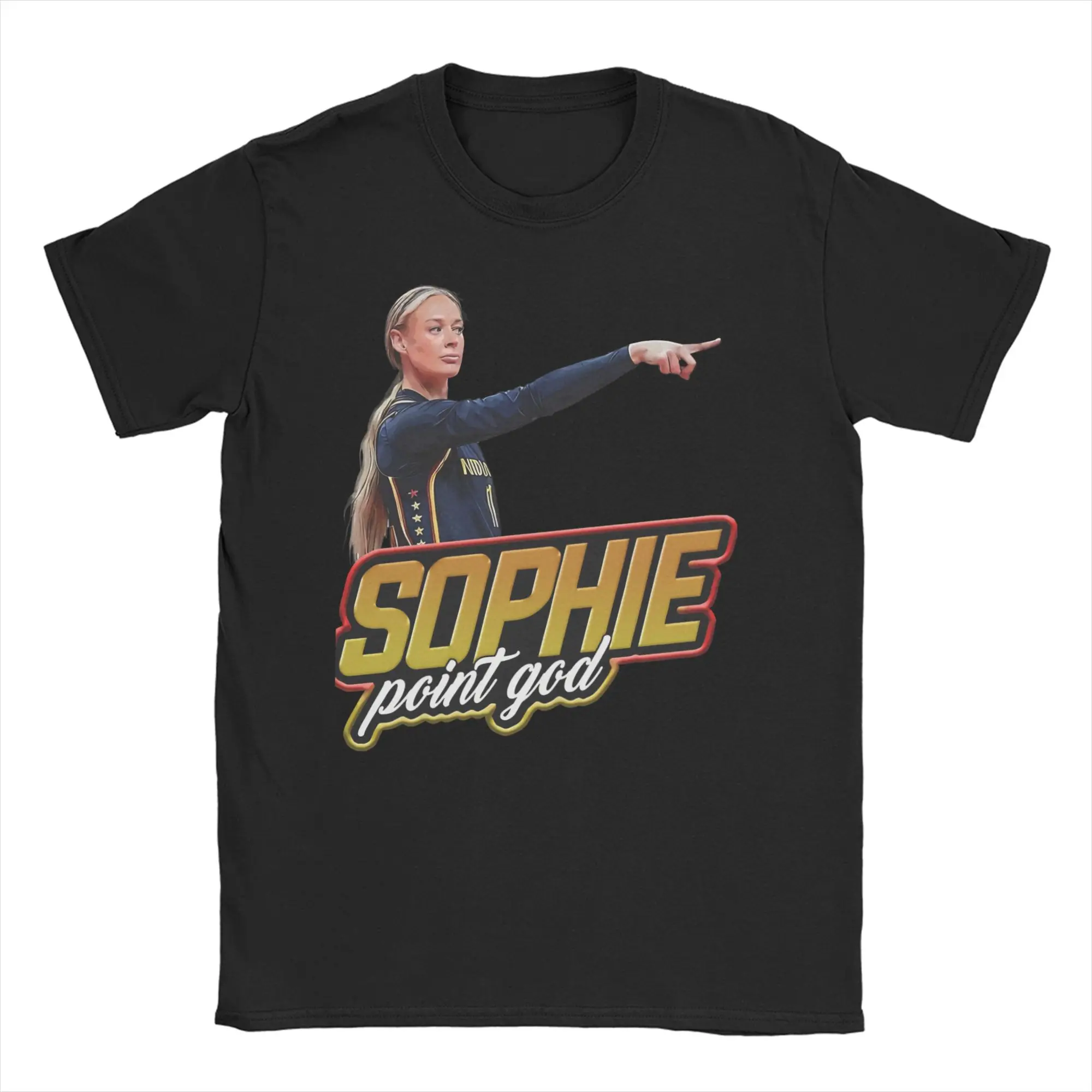 Sophie Point God T Shirts Men Women Cotton Vintage T-Shirts Crew Neck Basketball Point Tee Shirt Short Sleeve Clothes Graphic