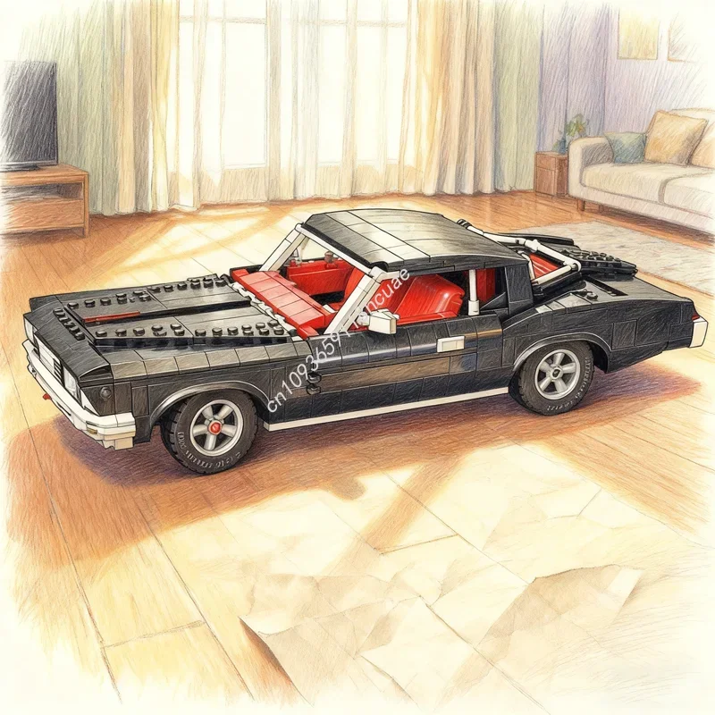 

1302pcs MOC Buick Riviera Boattail Parts Camarosn Model Building Blocks Festival Gift Architecture DIY Toy Creative Idea