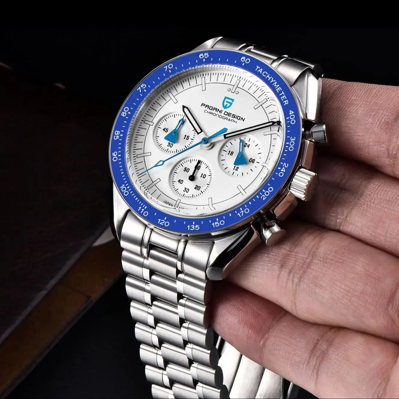 

PAGANI DESIGN 2023 New Aerospace Moon Watch Men Luxury Sapphire crystal Quartz Watch For Men Sport Speed Chronograph VK63 Movt