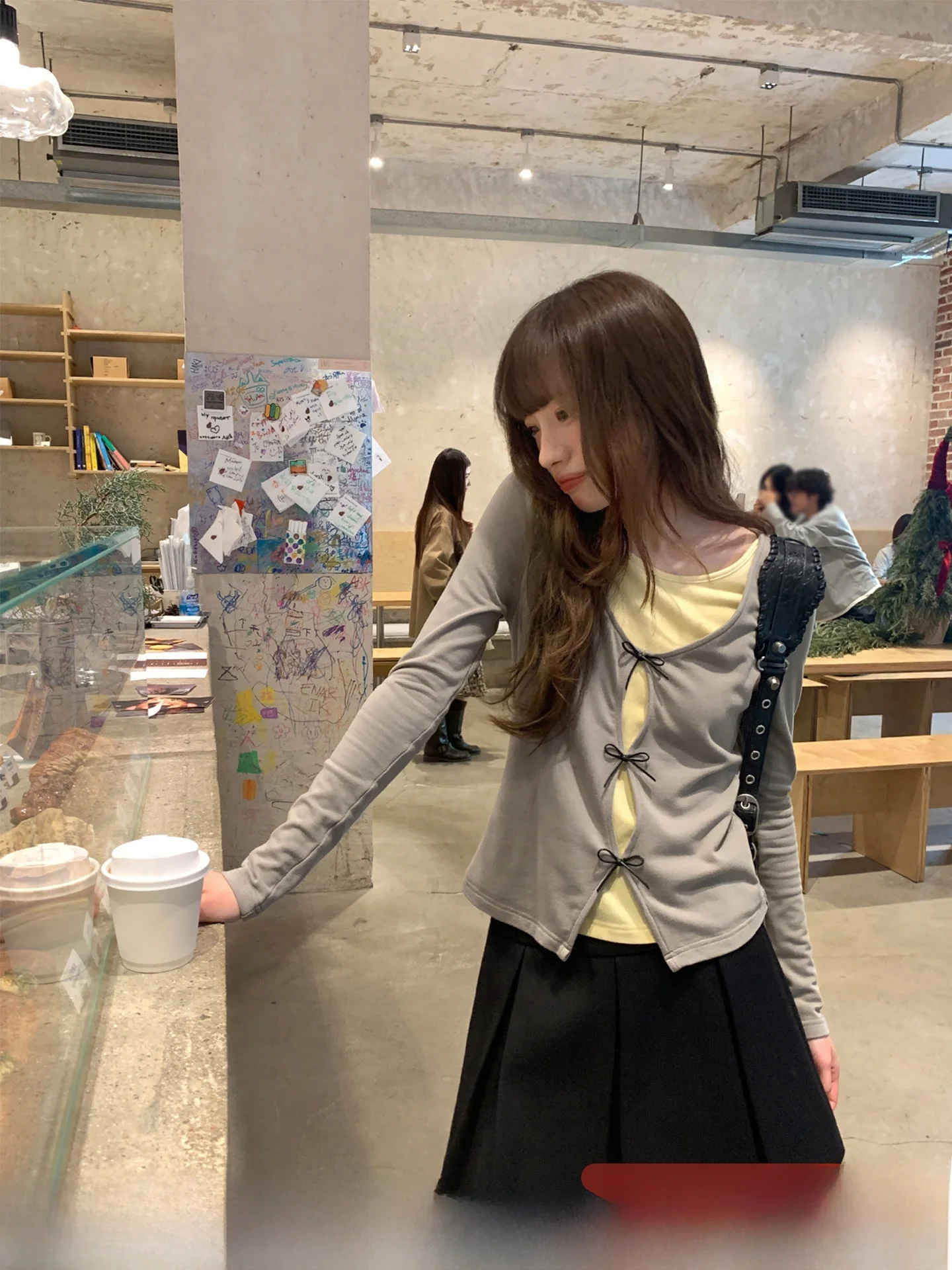 

Hello Knot Long Sve T-irt Women's Spring Autumn New Retro Color Colion Small irt Simple Sle