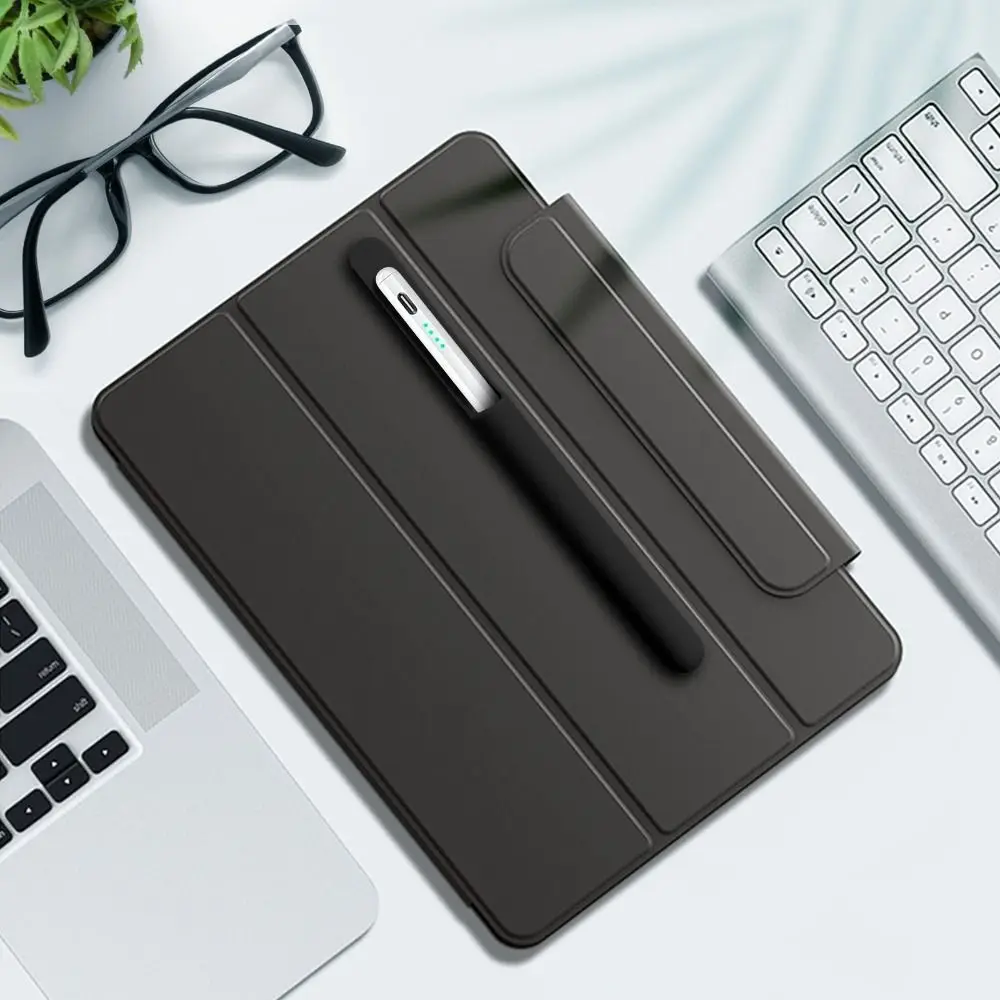New Silicone Pencil Holder Self-Adhesive Flexible Tablet Stylus Pencil Case Anti-loss Solid Color Pen Clip