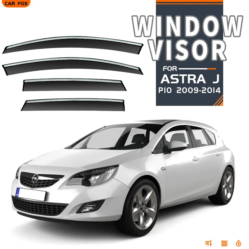 

For Opel Astra J Hatchback Sedan 2009-2014 Car Window Visor Awning Shelters Windshield Side Window Rain Sun Shade Accessories