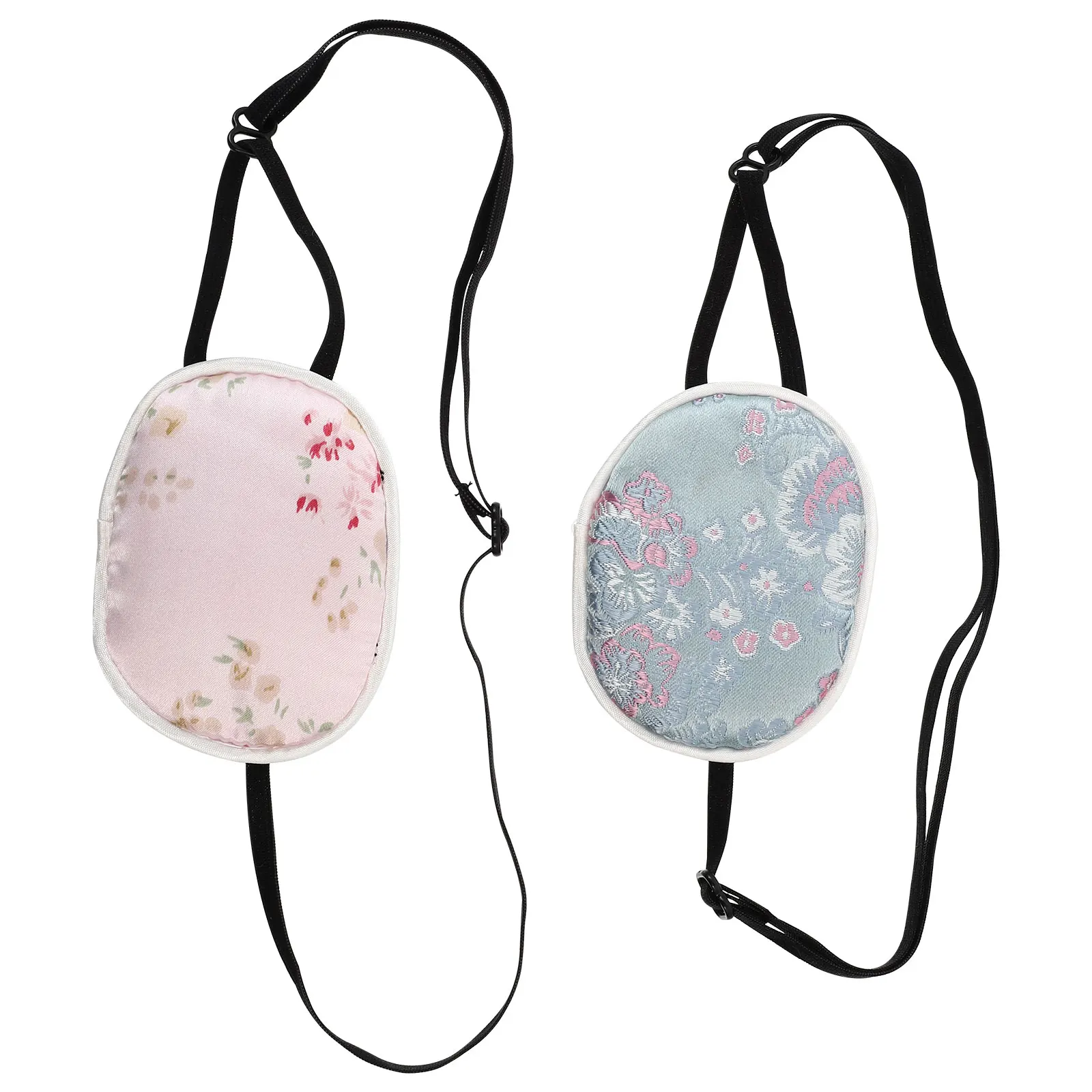 2 Pcs Silk Eye Mask Kids Patch One Light Blocking Patches Breathable Strabismus Care Tool Lazy