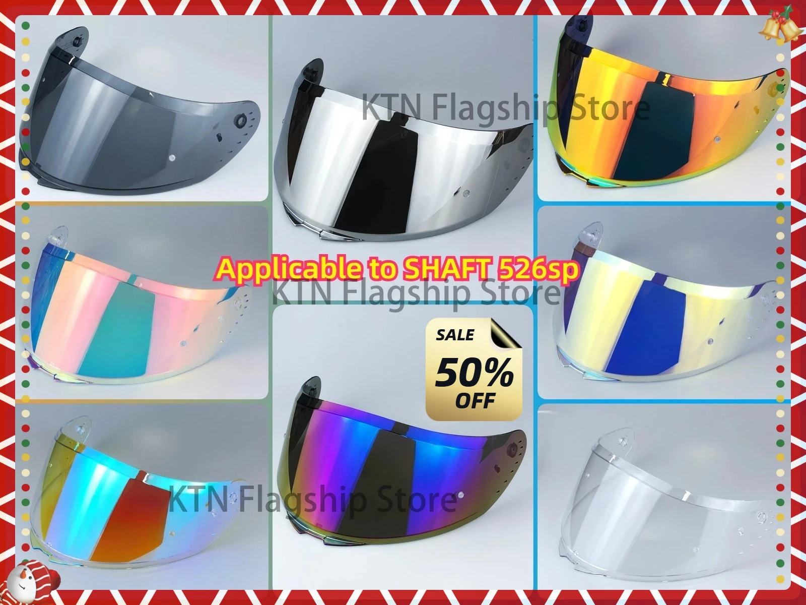 

2025 Helmet Visor Suitable for SHAFT 526sp Motorcycle Detachable Helmet Glasses Motorbike Helmet Lens